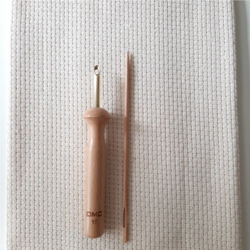 punch needle fabric dmc - regular size - needle