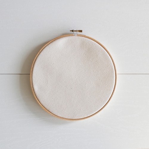 embroidery hoop with fabric