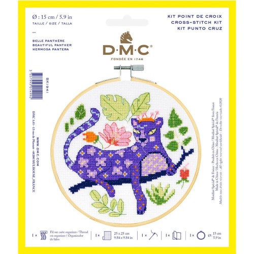 dmc embroidery kit panther
