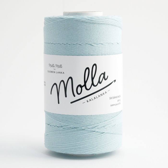 molla mills yarn 12 ply - misty blue