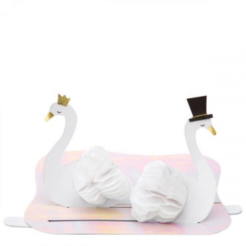 swan wedding interactive card