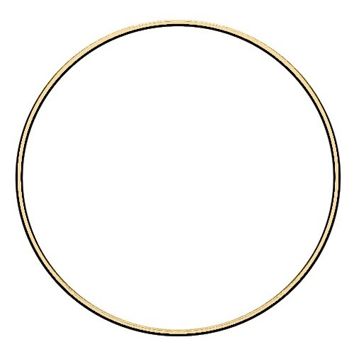 metal ring gold/silver/black/rose gold - gold 20 cm
