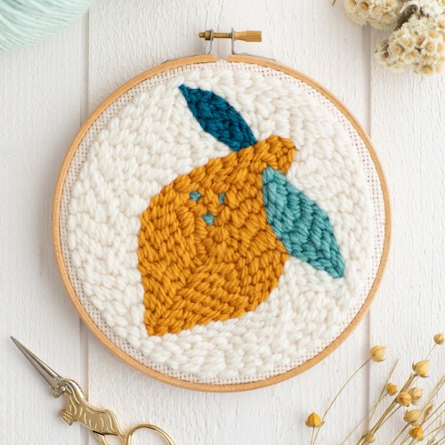ready-to-create I learn to punch needle kit - lemon