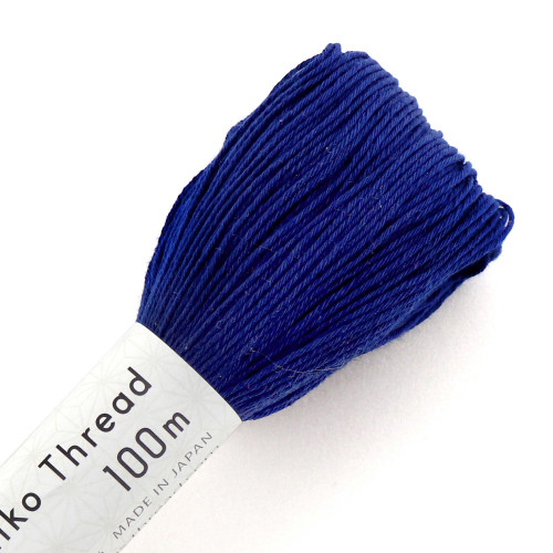 sashiko thread 100 m - 119 cobalt blue