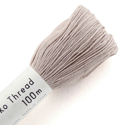 sashiko thread 100 m - 116 mushroom