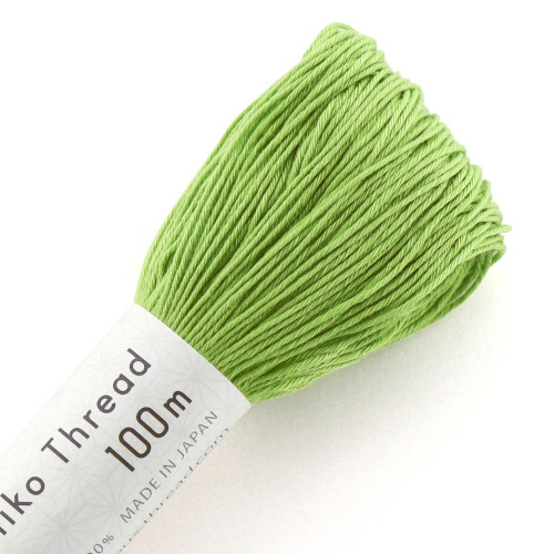 sashiko thread 100 m - 107 muted green