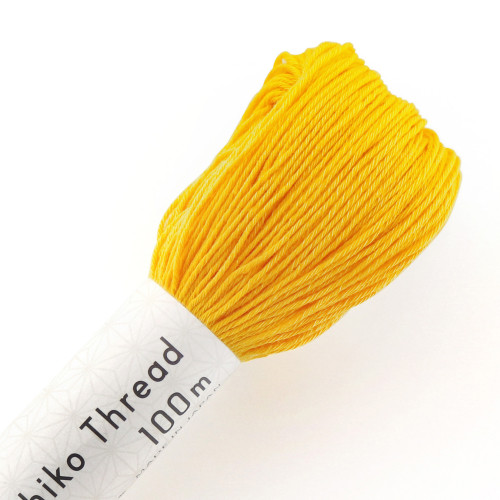 sashiko thread 100 m - 111 sunshine yellow