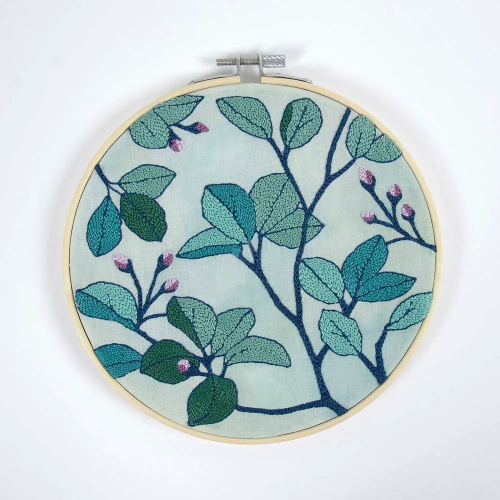 DMC Punch needle kit jungle foliage 18.5cm