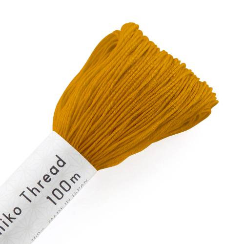 sashiko thread 100 m - 137 mustard