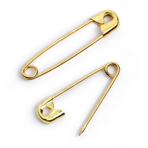 golden safety pins