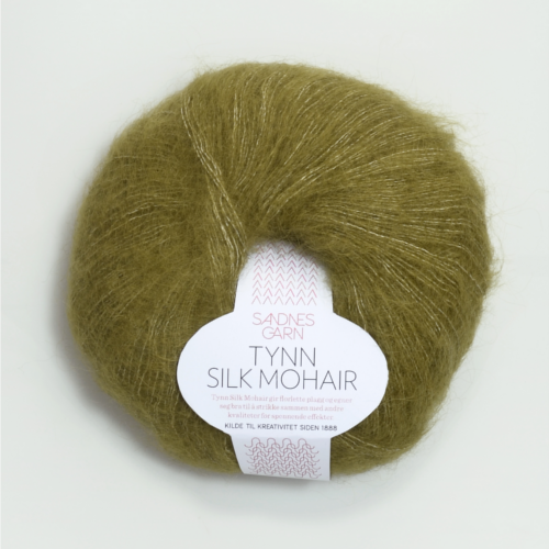 tynn silk mohair - 9850 olive green